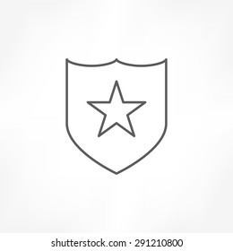 shield star icon
