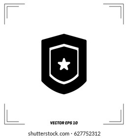 shield star icon