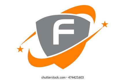 Shield Star Swoosh Initial F