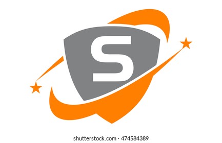 Shield Star Swoosh Initial S