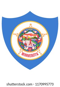 Shield State Flag of Minnesota
