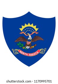 Shield State Flag of North Dakota