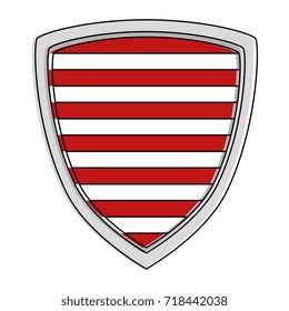 shield with stripes icon