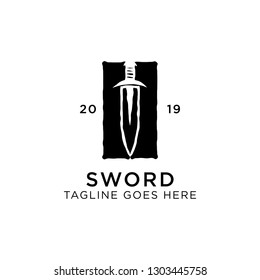 Shield Sword Guardian Logo Template