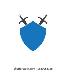 Shield Sword Guardian Logo Template