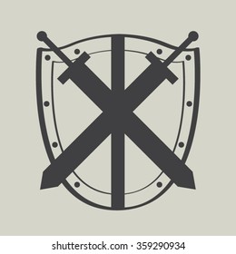 Shield and sword icon