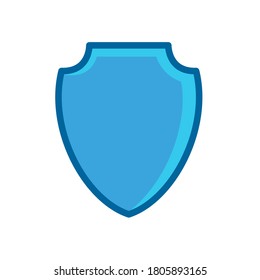 Símbolo de escudo azul Icono vectorial