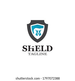 Shield symbol icon template vector  illustration design