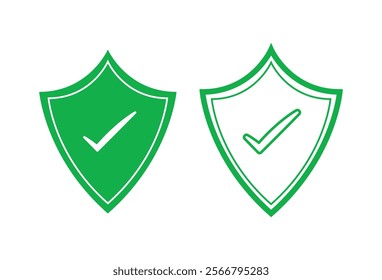 shield symbol isolated on white background vector image