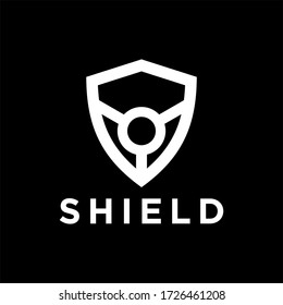 Shield Symbol logo design vector