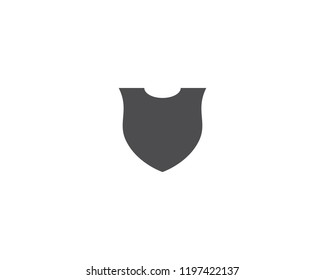 Shield symbol logo template vector illustration