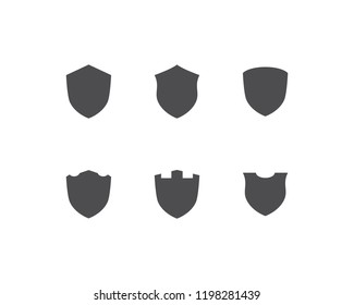 Shield symbol logo template vector illustration