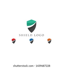 Shield symbol logo template vector
