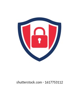 Shield symbol logo template vector illustration