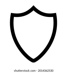 shield symbol on white background