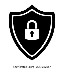 shield symbol on white background