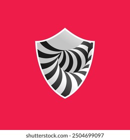 Shield, a symbol of protection and reliability. Graphic element for design. Isolated image of the shield.