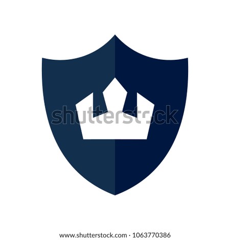 Shield Symbol. Security Logo. Kingdom Icon. Vector eps 10.
