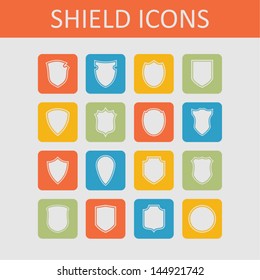 Shield symbol set