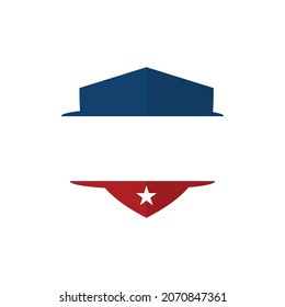 Shield Symbol Template. Logo Design. Vector Illustration.