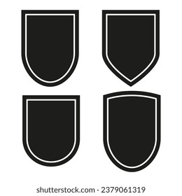 Shield symbol for web design. Vector illustration. EPS 10.