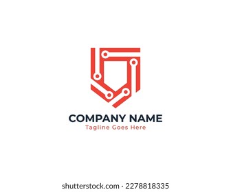 Símbolo del símbolo del concepto del logotipo de Escudo Tech Signo del elemento Diseño del elemento. Tecnología, Seguridad, Protección, Cibertipo, Logotipo Guardian. Plantilla de ilustración de vector