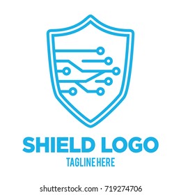 Shield Tech Logo Template