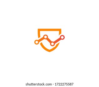 Shield Tech Logo Vector Security Cyber Icon 