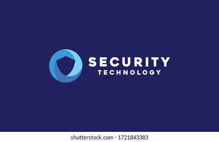 Shield Technology Logo Vector Design Template. defense and security Icon. protection app Symbol For Company And business.