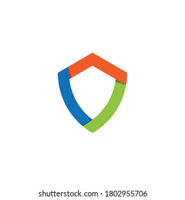 Shield technology stock illustration template vector design