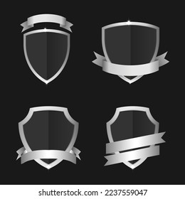 Shield template design element with attractive appearance