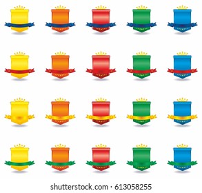 Shield template, vector image, for your work