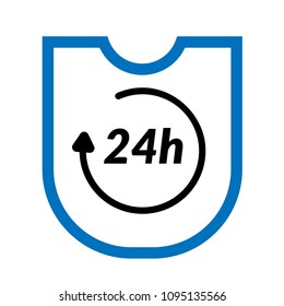 shield with the text 24H