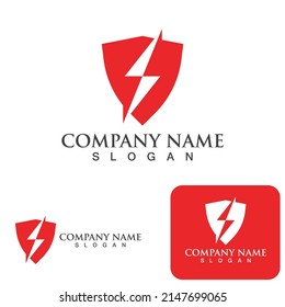 Shield Thunder Logo And Symbol