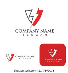 Schild-Donner-Logo und Symbol