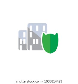 Shield Town Logo Icon Design