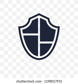 Shield transparent icon. Shield symbol design from Army collection.