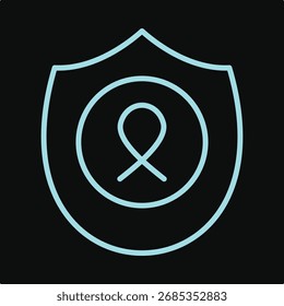 Escudo de moda hermoso diseño útil arte de Ilustración vectorial creativa colorido fondo negro.eps