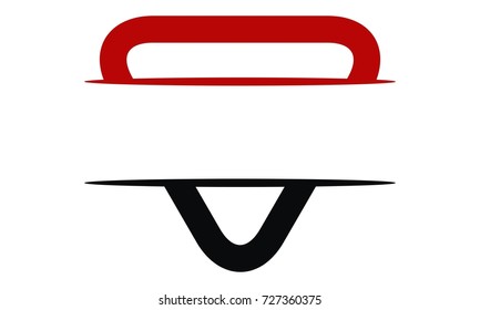 Shield Triangle Emblem Logo Blank Template 