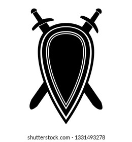shield and two swords