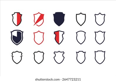 Elemento de projeto de vetor de escudo oferece um forte símbolo de segurança em formato EPS escalável ideal para uso em marca de segurança de design gráfico e ícones de site.