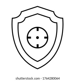 SHIELD Vector Flat Design iconic