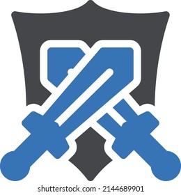icono de color de glifo vectorial de escudo