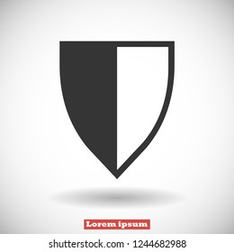 shield vector icon 10 eps
