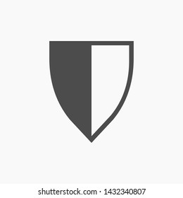 shield vector icon 10 eps , Lorem ipsum Flat design