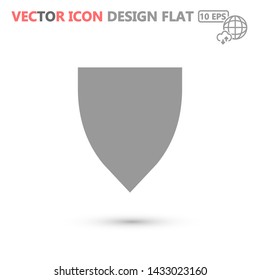shield vector icon 10 eps , Lorem ipsum Flat design