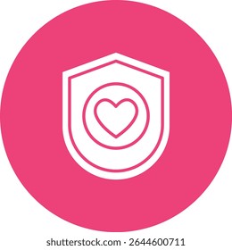 Shield vector icon. Can be used for printing, mobile and web applications.