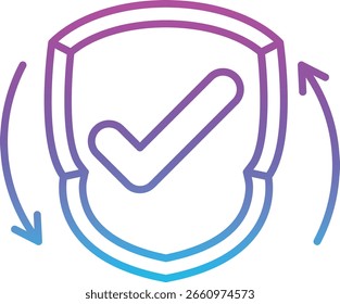 Shield vector icon. Can be used for printing, mobile and web applications.