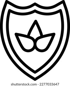 Shield Vector Icon Design Illustration