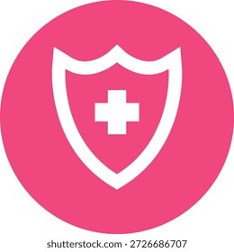 Ilustración de diseño de icono de Vector de escudo